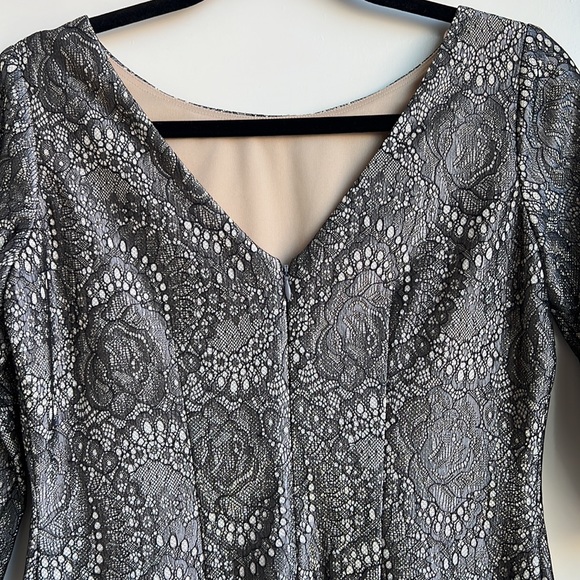 Eliza J Floral shift metallic dress - Picture 6 of 12